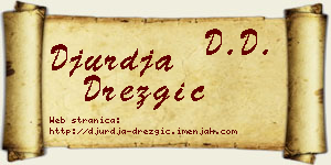 Đurđa Drezgić vizit kartica